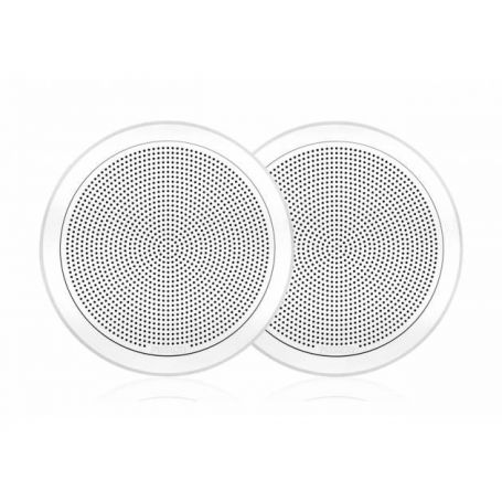 Fusion FM-F77RW 20 cm recessed marine speaker pair in white.