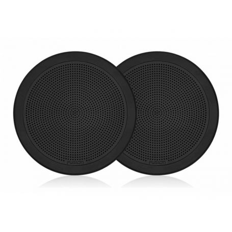 Pair of Flush Mount Speaker, 7.7", Black Round