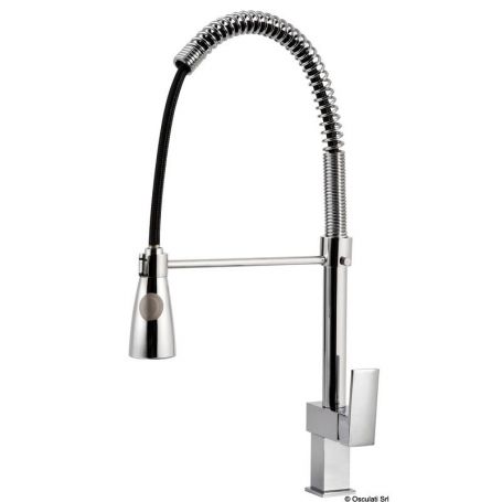 Kitchen faucet with Square spray
