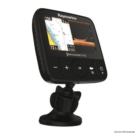 Dragonfly RAYMARINE - 5" and 7" DownVision" display with dual-channel CHIRP DownVision sonar.