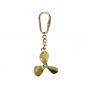 BRASS KEYCHAIN WITH PROPELLER