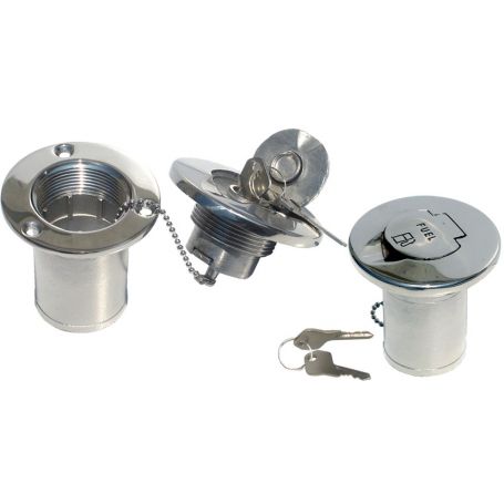 STAINLESS STEEL FUEL BOARDING CAP C-KEY D.50 mm