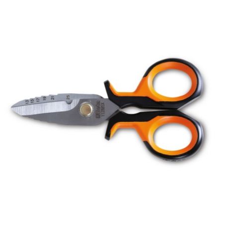 STAINLESS STEEL GRADUATED ELECTRICIAN'S SCISSORS mm.145 - 1128BSX