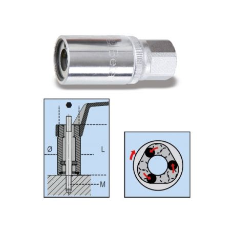 ROLLING EXTRACTOR FOR SCREWS AND STUDS 1/2"