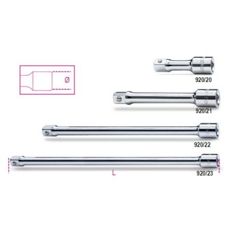 PROLUNGA ATTACCO QUADRO DA 1-2" 375mm - 920-23