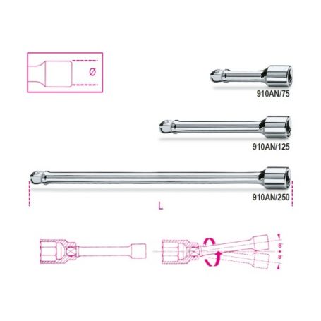 PROLUNGA ANGOLARE MM.125 DA 3-8" AN-125