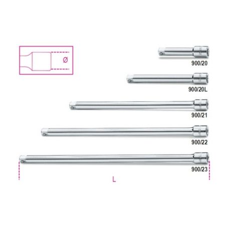 EXTENSION FOR SQUARE DRIVE M-F 1-4" mm.50 - 900-20