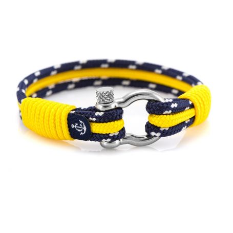 BRACCIALE YACHTING BLU GIALLO MIS.18