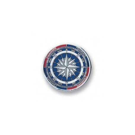 ADHESIVE EMBOSSED COMPASS ROSE