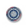 ADHESIVE EMBOSSED COMPASS ROSE