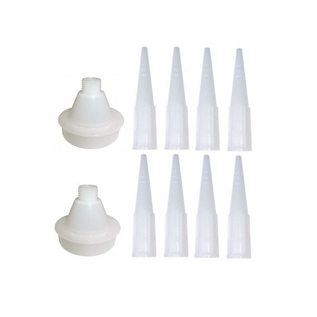 PACK OF NOZZLES AND ADAPTORS FOR SILICONE GUN