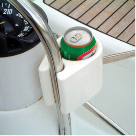 WHITE POLYURETHANE CAN HOLDER