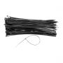 BLACK NYLON TIES 2.6 X 160 mm