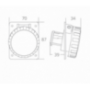 WATERPROOF SOCKET FOR PLUG (ART. 3939246)