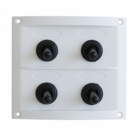 WHITE ELECTRICAL PANEL 4 SWITCHES