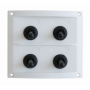 WHITE ELECTRICAL PANEL 4 SWITCHES