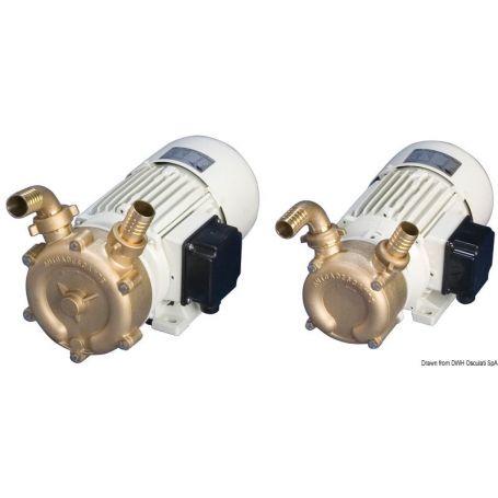 Professional self-priming bronze bilge pump.