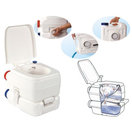 PORTABLE BI-POT TOILET