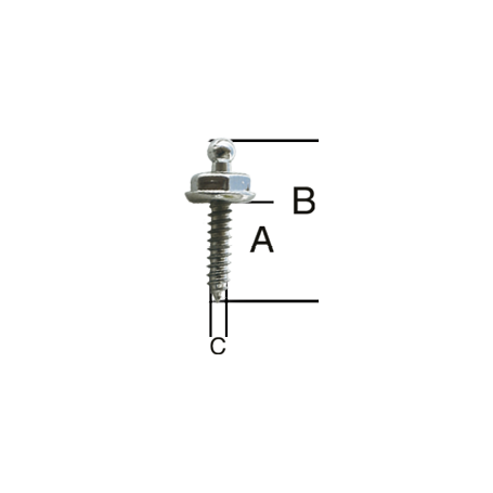 MALE AUTOF. TENAX INOX-OTT-CR. 10mm PER PIECE