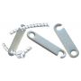 Stainless steel tensioner for rope with diameter of 4mm.
