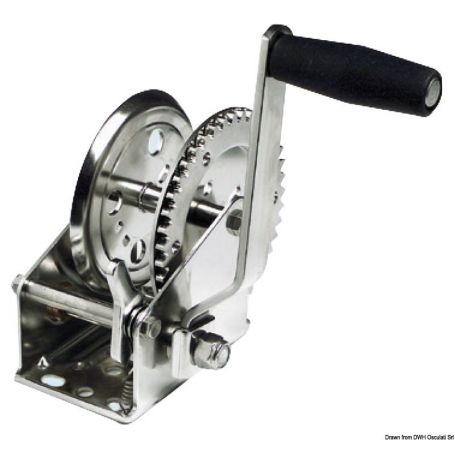 Stainless steel Dual Drive winch.