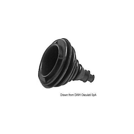 Saltwater resistant rubber cable gland bellows.