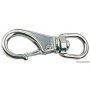 Stainless steel carabiner with swivel.