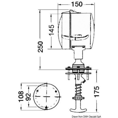 Faro di profondit� orientabile dall interno DHR