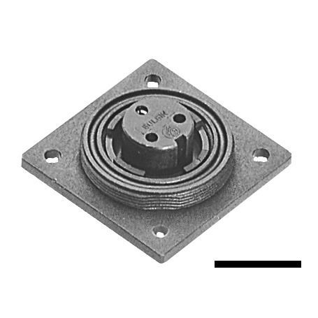 Recessed wall socket female contacts
