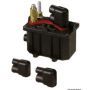 Mechanical latching battery isolator/switch