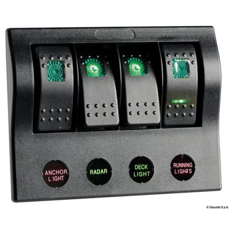 PCP Compact electrical panel with circuit breaker + LED.