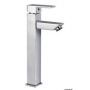 Square high bathroom sink tap (to be used with projecting sinks)