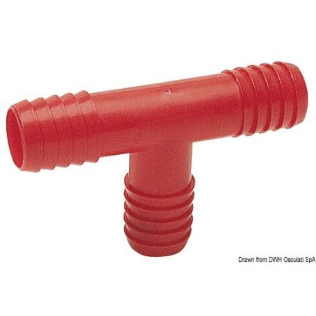 Nylon T-connector for water pipes