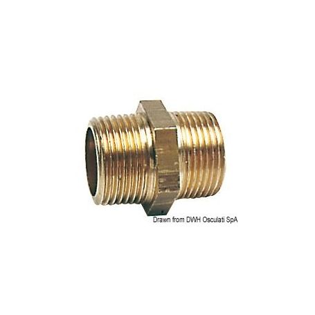Niple doppio in ottone