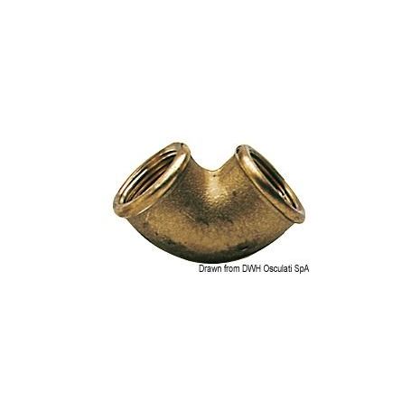 Brass elbow and female/female reduced fittings