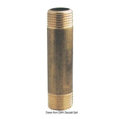 Extension barrel in male/male brass.