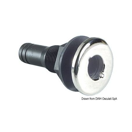 Scarico a mare in nylon nero