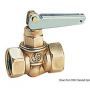 Large passage fuel shut-off valve with 180Â° rotating lever and spring.
