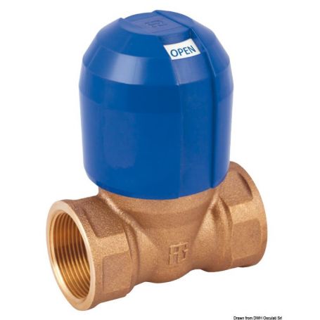 GUIDI anti-lock valve, in bronze, Alex series with threaded connection and full passage.