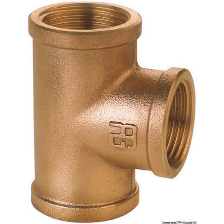 Raccordo a T F-F-F in bronzo GUIDI
