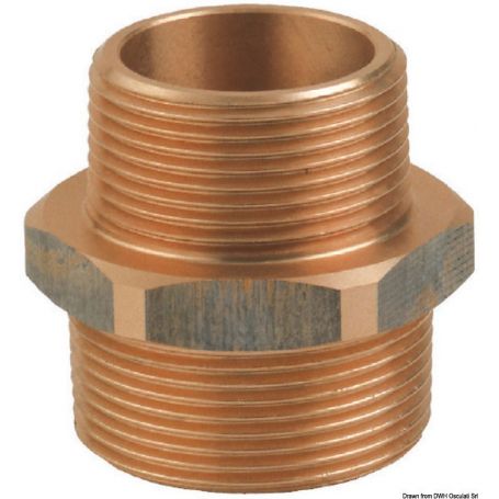 Niples doppio ridotto M-M in bronzo GUIDI