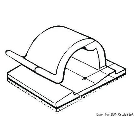 Fermacavo in Nylon autoadesivo