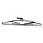 Spazzola in acciaio inox con spatole in silicone speciale per tergicristalli, colore nero opaco