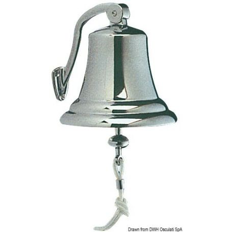Regulation bell in chrome-plated brass.