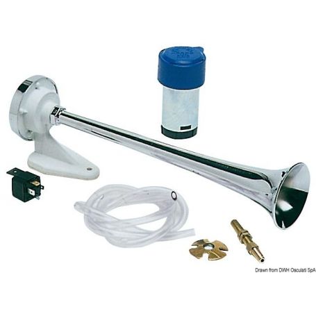 Tromba MARCO in ABS cromato con compressore