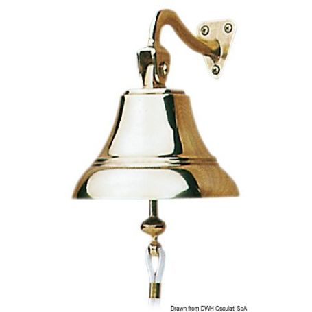 Chrome-plated brass bell.