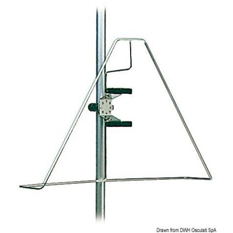 Supporto per salvagente a ferro di cavallo