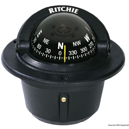 RITCHIE Explorer 2 3/4" (70 mm) compasses with compensators and light.