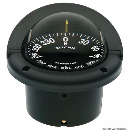 Bussole RITCHIE Helmsman 3'' 3/4 (94 mm) con compensatori e luce