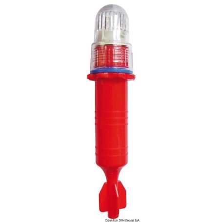 LED signaling light for buoys or fishing nets.